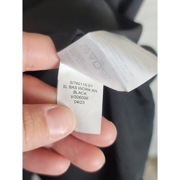 BANANA REPUBLIC SLEEVELESS BLACK BASIC WORK KNIT MIDI DRESS, SZ 14 - Picture 6 of 12